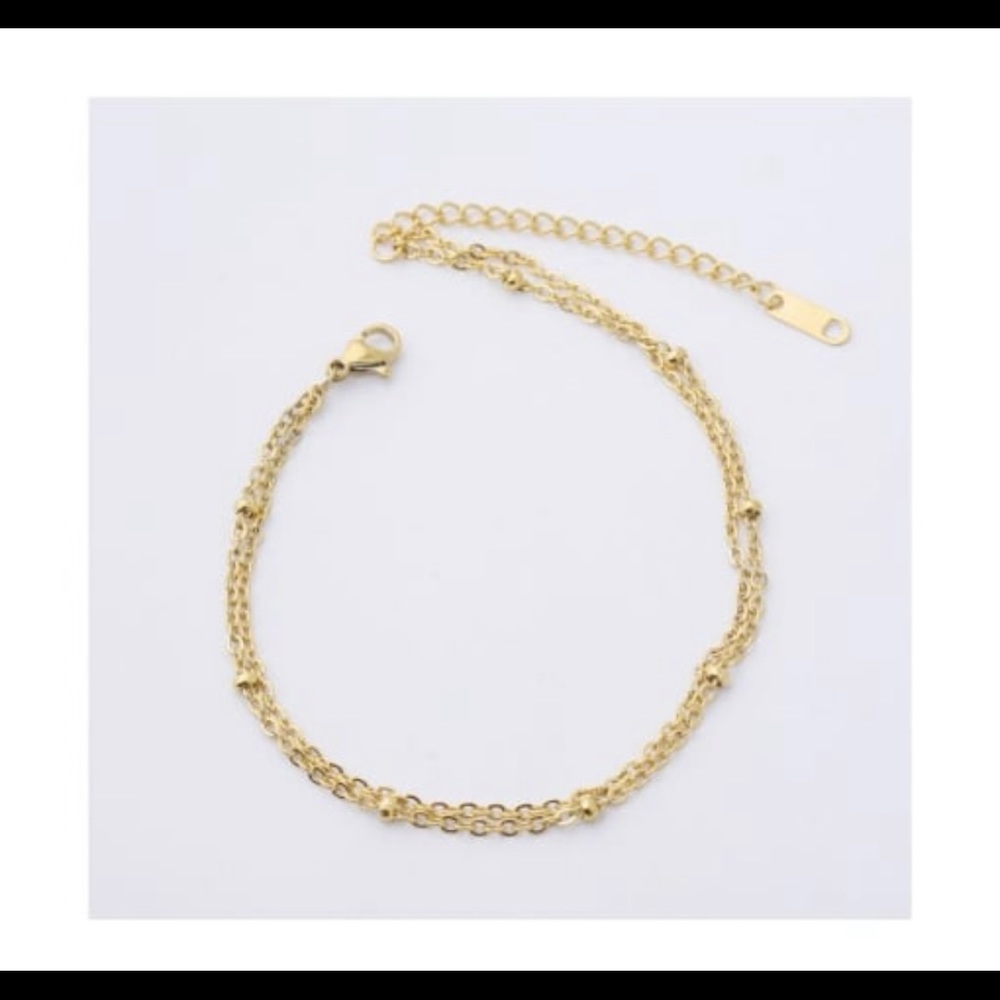 Anklet plated gold
